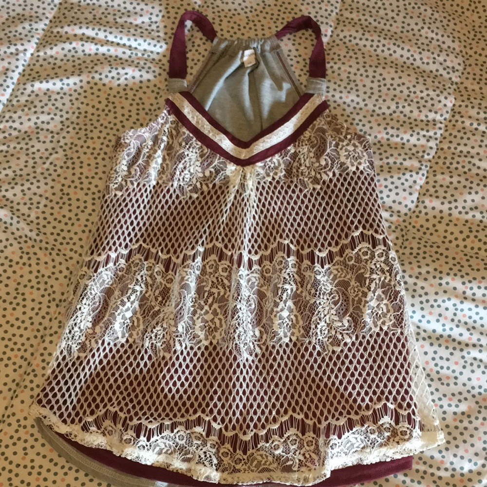 Warehouse one lace top size small